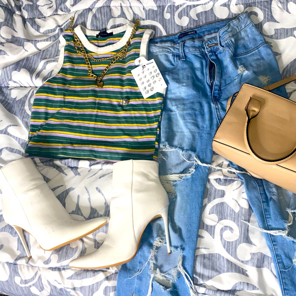 Striped Forever 21 shirt